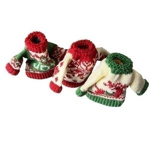 Christmas Bottle Decoration Sweater Bottle Warmer